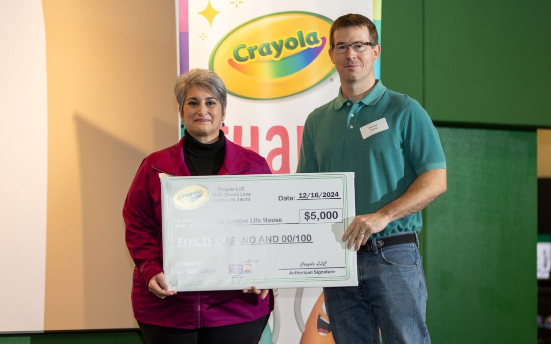 Crayola Colors Hope with $5,000 for Cay Galgon Life House