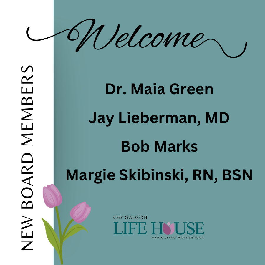 List of new board members with Tulips in the corner